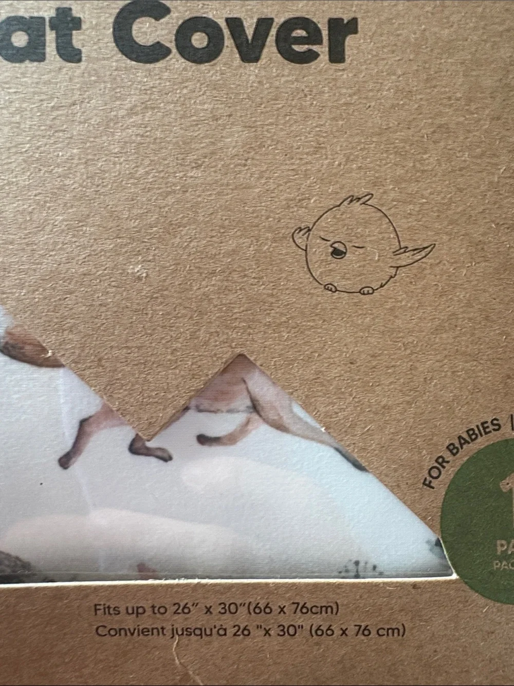 Warmzy Neutral Woodland Baby Car Seat Cover by Warmies